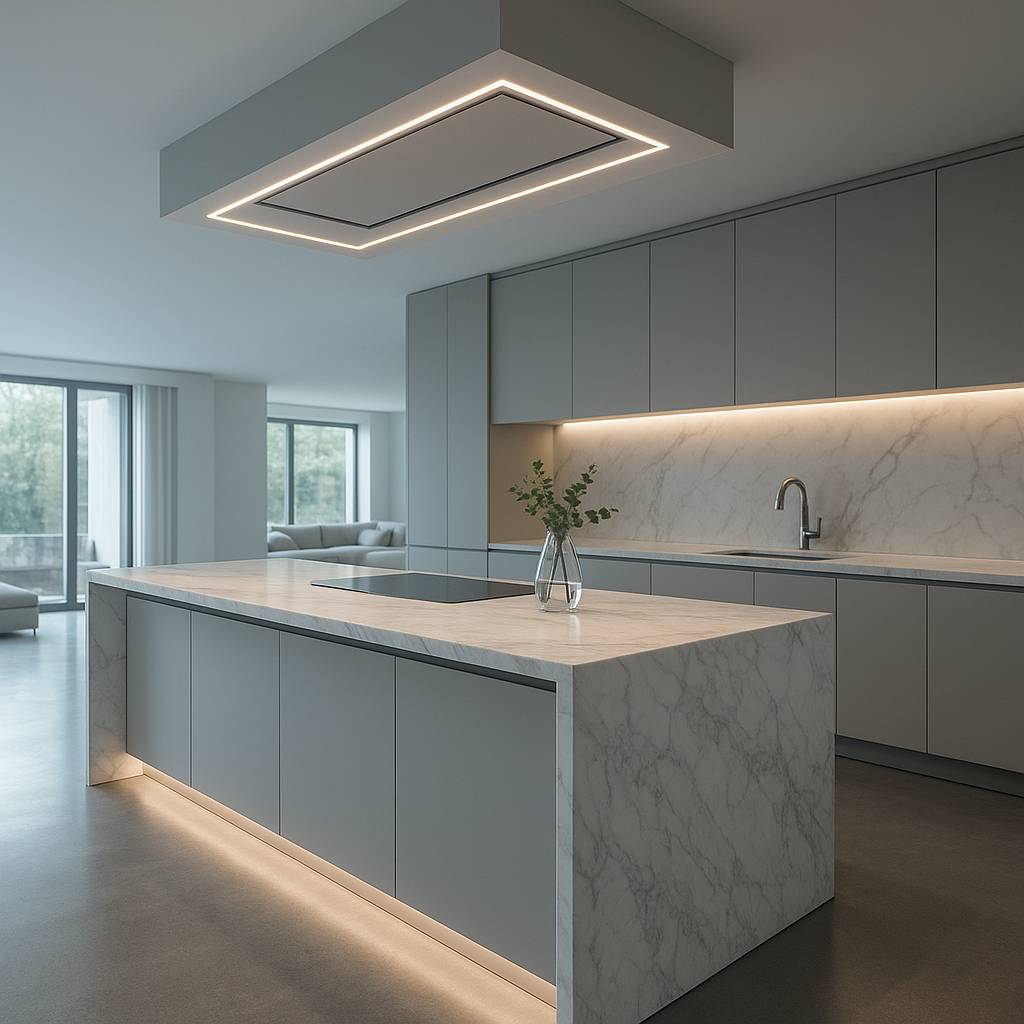 Hotte Novy ou Falmec : le match des meilleures hottes de plafond pour îlot central