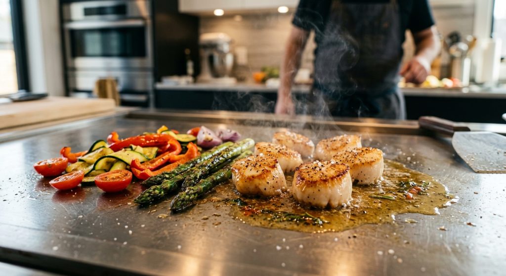 Teppan Yaki en cuisine : le secret d'une saisie pro