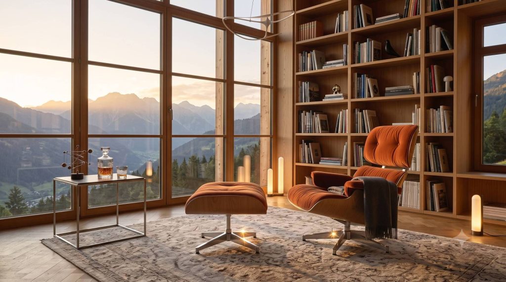 Vitra Lounge Chair & Ottoman (Eames) Fauteuil design made in design